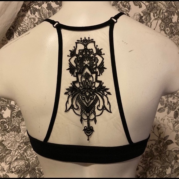 Last one! XL Mesh tattoo ribbed bralette - Picture 3 of 3